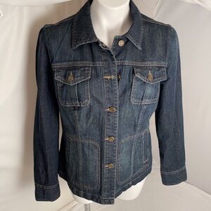 Tommy Hilfiger dark rinse utility denim jacket L